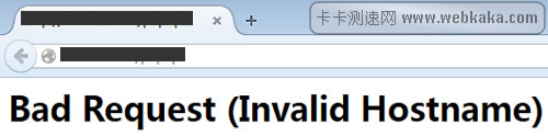 Bad Request (Invalid Hostname)